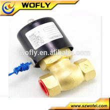 AC24V G1 / 2 &quot;2Position 2Way NC высокотемпературный латунный паровой электромагнитный клапан PTFE Pilot